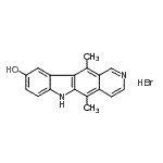 CAS#: 93841-53-3， 5,11-Dimethyl-6H-pyrido[4,3-b]carbazol-9-ol hydrobromide (1:1)