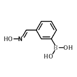 结构式 CAS# 938443-32-4, {3-[(E)-(羟基亚胺)甲基]苯基}硼酸