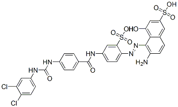 CAS#: 93857-74-0， 6-Amino-5-[[4-[[4-[[[(3,4-Dichlorophenyl)Amino]Carbonyl]Amino]Benzoyl]Amino]-2-Sulphophenyl]Azo]-4-Hydroxynaphthalene-2-Sulphonic Acid