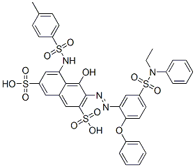 CAS#: 93882-09-8， 3-[[5-[(Ethylphenylamino)Sulphonyl]-2-Phenoxyphenyl]Azo]-4-Hydroxy-5-[[(P-Tolyl)Sulphonyl]Amino]Naphthalene-2,7-Disulphonic Acid
