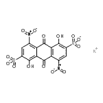 CAS#: 93919-24-5， 9,10-dihydro-1,5-dihydroxy-4,8-dinitro-9,10-dioxo-2,6-Anthracenedisulfonate potassium salt (1:1)