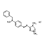 CAS#: 93923-64-9， 3-({4-[Benzyl(methyl)amino]phenyl}diazenyl)-1,4-dimethyl-4,5-dihydro-1H-1,2,4-triazol-1-ium hydroxide