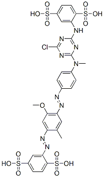 CAS#: 93924-01-7， 2-[[4-[[4-[[4-Chloro-6-[(2,5-Disulphophenyl)Amino]-1,3,5-Triazin-2-Yl]Methylamino]Phenyl]Azo]-5-Methoxy-2-Methylphenyl]Azo]Benzene-1,4-Disulphonic Acid