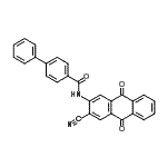 CAS#: 93940-14-8， N-(3-Cyano-9,10-dioxo-9,10-dihydro-2-anthracenyl)-4-biphenylcarboxamide