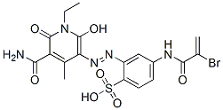CAS#: 93940-66-0， 4-[(2-Bromoacryloyl)Amino]-2-[[5-Carbamoyl-1-Ethyl-1,6-Dihydro-2-Hydroxy-4-Methyl-6-Oxo-3-Pyridyl]Azo]Benzenesulphonic Acid