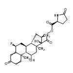 CAS#: 93940-69-3， (6alpha,11beta,16alpha)-6-Fluoro-11,17-dihydroxy-16-methyl-3,20-dioxopregna-1,4-dien-21-yl 5-oxo-L-prolinate