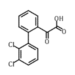 CAS#: 93942-57-5， (2',3'-Dichloro-2-biphenylyl)(oxo)acetic acid