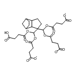 CAS#: 93962-79-9， 4-{(3-{Bis[(3-carboxylatopropanoyl)oxy]methyl}tricyclo[5.2.1.0<sup>2,6</sup>]dec-3-yl)[(3-carboxypropanoyl)oxy]methoxy}-4-oxobutanoate