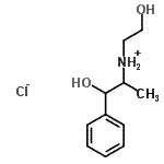 CAS#: 93963-28-1， 1-Hydroxy-N-(2-hydroxyethyl)-1-phenyl-2-propanaminium chloride