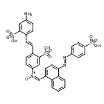 CAS#: 93964-18-2， 5-Amino-2-[(E)-2-{2-sulfo-4-[(E)-{4-[(4-sulfophenyl)diazenyl]-1-naphthyl}-NNO-azoxy]phenyl}vinyl]benzenesulfonic acid