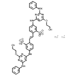 CAS#: 93982-93-5， Disodium 2,2'-[(E)-1,2-ethenediyl]bis(5-{[4-anilino-6-(2-hydroxyethoxy)-1,3,5-triazin-2-yl]amino}benzenesulfonate)
