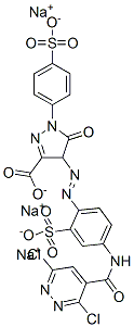 CAS#: 94021-11-1， Trisodium 4-[[4-[[(3,6-Dichloropyridazin-4-Yl)Carbonyl]Amino]-2-Sulphonatophenyl]Azo]-4,5-Dihydro-5-Oxo-1-(4-Sulphonatophenyl)-1H-Pyrazole-3-Carboxylate