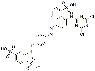 CAS#: 94021-17-7， 2-[[4-[[4-[(4,6-Dichloro-1,3,5-Triazin-2-Yl)Amino]-5-Sulpho-1-Naphthyl]Azo]-2,5-Dimethylphenyl]Azo]Benzene-1,4-Disulphonic Acid