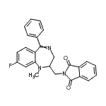 CAS#: 94030-97-4， 2-[(8-Fluoro-1-methyl-5-phenyl-2,3-dihydro-1H-1,4-benzodiazepin-2-yl)methyl]-1H-isoindole-1,3(2H)-dione