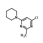 structure of CAS# 94052-15-0, 4-Chloro-2-methyl-6-(1-piperidinyl)pyrimidine;1-(6-Chloro-2-methylpyrimidin-4-yl)piperidine;1-(6-Chlo<wbr>ro-2-meth<wbr>ylpyrimid<wbr>in-4-yl)p<wbr>iperidine<wbr>, 4-Chlor<wbr>o-2-methy<wbr>l-6-(pipe<wbr>ridin-1-y<wbr>l)-1,3-di<wbr>azine;1-(6-Chlo<wbr>ro-2-meth<wbr>ylpyrimid<wbr>in-4-yl)p<wbr>iperidine<wbr>; 4-Chlor<wbr>o-2-methy<wbr>l-6-(pipe<wbr>ridin-1-y<wbr>l)-1,3-di<wbr>azine