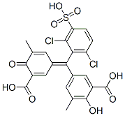 CAS#: 94086-53-0， 5-[(3-Carboxy-5-Methyl-4-Oxo-2,5-Cyclohexadien-1-Ylidene)(2,6-Dichlorosulphophenyl)Methyl]-3-Methylsalicylic Acid