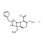 CAS#: 94089-00-6， Sodium (6S,7R)-3-(hydroxymethyl)-7-methoxy-8-oxo-7-[(2-thienylacetyl)amino]-5-thia-1-azabicyclo[4.2.0]oct-2-ene-2-carboxylate