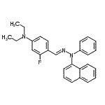 CAS#: 94089-09-5， N,N-Diethyl-3-fluoro-4-{(E)-[1-naphthyl(phenyl)hydrazono]methyl}aniline