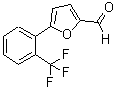 structure of CAS# 94098-56-3, 5-[2-(Trifluoromethyl)Phenyl]-2-Furancarboxaldehyde;5-[2-(Trifluoromethyl)Phenyl-2-Furancarboxaldehyde;5-(2-TRIFLUOROMETHYL-PHENYL)-FURAN-2-CARBALDEHYDE;(TRIFLUOROMETHYL)PHENYL-2-FURANCARBOXALDEHYDE