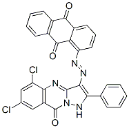 CAS#: 94109-23-6， 1-[2-(5,7-Dichloro-1,9-Dihydro-9-Oxo-2-Phenylpyrazolo[5,1-b]Quinazolin-3-Yl)Diazenyl]-9,10-Anthracenedione