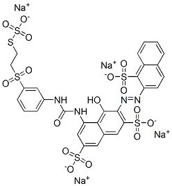 CAS#: 94109-43-0， Tetrasodium 4-Hydroxy-3-[(1-Sulphonato-2-Naphthyl)Azo]-5-[[[[3-[[2-(Sulphonatothio)Ethyl]Sulphonyl]Phenyl]Amino]Carbonyl]Amino]Naphthalene-2,7-Disulphonate