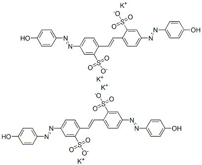 CAS#: 94134-52-8， 2,2'-(1,2-Ethenediyl)Bis[5-[2-(4-Hydroxyphenyl)Diazenyl]-Benzenesulfonic Acid Potassium Salt(1:4)