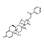 CAS#: 94135-31-6， (11beta,16beta)-9-Fluoro-11,17-dihydroxy-16-methyl-3,20-dioxopregna-1,4-dien-21-yl isonicotinate