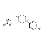CAS#: 94135-91-8， 1-(4-Fluorophenyl)piperazin-1-ium acetate