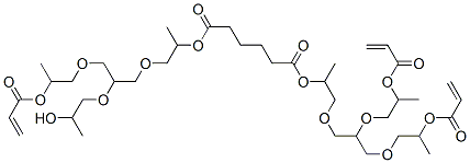 CAS#: 94160-34-6， 2-[3-[2-(Acryloyloxy)Propoxy]-[2-(2-Hydroxypropoxy)]Propoxy]-1-Methylethyl 2-[2,3-Bis[2-(Acryloyloxy)Propoxy]Propoxy]-1-Methylethyl Adipate