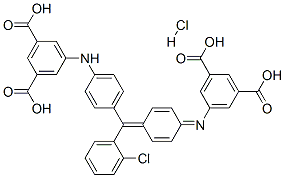CAS#: 94166-42-4， 5-[[4-[(2-Chlorophenyl)[4-[(3,5-Dicarboxyphenyl)Amino]Phenyl]Methylene]Cyclohexa-2,5-Dien-1-Ylidene]Amino]Isophthalic Acid Monohydrochloride