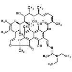 CAS#: 94168-98-6， (7S,9E,11S,12R,13S,14R,15R,16R,17S,18S,19E,21Z)-26-[(E)-{(2E)-[1-(Diethylamino)ethylidene]hydrazono}methyl]-2,15,17,27,29-pentahydroxy-11-methoxy-3,7,12,14,16,18,22-heptamethyl-6,23-dioxo-8,30-dioxa-2 4-azatetracyclo[23.3.1.1<sup>4,7</sup>.0<sup>5,28</sup>]triaconta-1(28),2,4,9,19,21,25(29),26-octaen-13-yl acetate