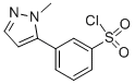 结构式 CAS# 941716-85-4, 3-(1-甲基-1H-吡唑-5-基)-苯磺酰氯