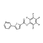 CAS#: 941716-94-5， Pentafluorophenyl 5-(3-pyridinyl)-2-thiophenecarboxylate