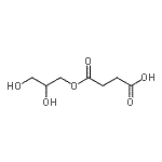 CAS#: 94199-49-2， 4-(2,3-Dihydroxypropoxy)-4-oxobutanoic acid