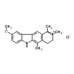 CAS#: 94200-72-3， 9-methoxy-1,2,5-trimethyl-4,6-dihydro-3H-pyrido[4,3-b]carbazol-2-ium chloride