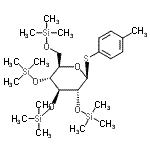 CAS#: 942043-17-6， 4-Methylphenyl 1-thio-2,3,4,6-tetrakis-O-(trimethylsilyl)-beta-D-glucopyranoside