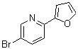 structure of CAS# 942206-06-6, 5-Bromo-2-(2-furyl)pyridine;[942206-06-6];3-Bromo-6-(2-Furyl)pyridine;5-Bromo-2-(2-furyl)pyridine