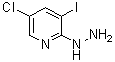 structure of CAS# 942206-12-4, 5-Chloro-2-hydrazino-3-iodopyridine;(5-Chloro-3-iodo-2-pyridyl)hydrazine;[942206-12-4];5-Chloro-2-hydrazino-3-iodopyridine