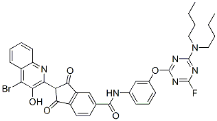 CAS#: 94232-75-4， 2-(4-Bromo-3-Hydroxy-2-Quinolinyl)-N-[3-[[4-(Dibutylamino)-6-Fluoro-1,3,5-Triazin-2-Yl]Oxy]Phenyl]-2,3-Dihydro-1,3-Dioxo-1H-Indene-5-Carboxamide