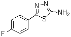 结构式 CAS# 94239-06-2, 5-(4-氟苯基)-1,3,4-噻二唑-2-胺
