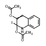 CAS#: 94248-33-6， (2-acetoxy-2-iodo-1H-quinolin-3-yl) acetate