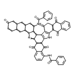 CAS#: 94248-96-1， N,N'-(5,10,15,16,17,22,23,24-Octahydro-5,10,15,17,22,24-Hexaoxonaphth[2',3':6,7]Indolo[2,3-c]Dinaphtho[2,3-A:2',3'-I]Carbazole-1,14-Diyl)Bis(Benzamide)