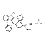 CAS#: 94276-90-1， [4-[(O-Chlorophenyl)(1-Methyl-2-Phenyl-1H-Indol-3-Yl)Methylene]Cyclohexa-2,5-Dien-1-Ylidene]Diethylammonium Trichlorozincate(1-)