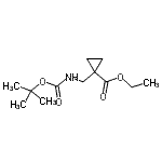 CAS#: 942830-53-7， Ethyl 1-[({[(2-methyl-2-propanyl)oxy]carbonyl}amino)methyl]cyclopropanecarboxylate