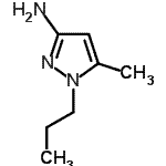 structure of CAS# 943107-35-5, 5-Methyl-1-propyl-1H-pyrazol-3-amine;5-Methyl-1-propyl-1 H -pyrazol-3-ylamine;5-Methyl-1-propyl-1H-pyrazol-3-ylamine;5-methyl-1-propylpyrazole-3-ylamine