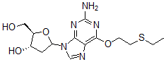 CAS#: 94344-92-0， O(6)-Ethylthioethyldeoxyguanosine
