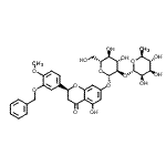 CAS#: 94349-33-4， (2S)-2-(3-benzyloxy-4-methoxy-phenyl)-7-[(2S,3R,4S,5S,6R)-4,5-dihydroxy-6-(hydroxymethyl)-3-[(2S,3R,4R,5R,6S)-3,4,5-trihydroxy-6-methyl-tetrahydropyran-2-yl]oxy-tetrahydropyran-2-yl]oxy-5-hydroxy-chroman-4-one
