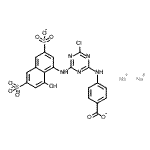 CAS#: 94349-49-2， disodium 4-[[4-chloro-6-[(8-hydroxy-3,6-disulfonato-1-naphthyl)amino]-1,3,5-triazin-2-yl]amino]benzoate