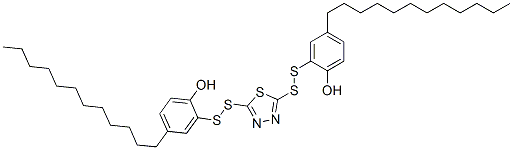 CAS#: 94386-59-1， 2,2'-[1,3,4-Thiadiazole-2,5-Diylbis(Dithio)]Bis[4-Dodecylphenol]