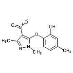 CAS#: 943868-86-8， 2-[(1,3-Dimethyl-4-nitro-1H-pyrazol-5-yl)oxy]-5-methylphenol